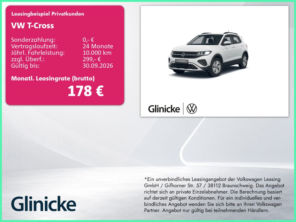T-Cross 1.0 TSI Life SiHz Navi Klima
