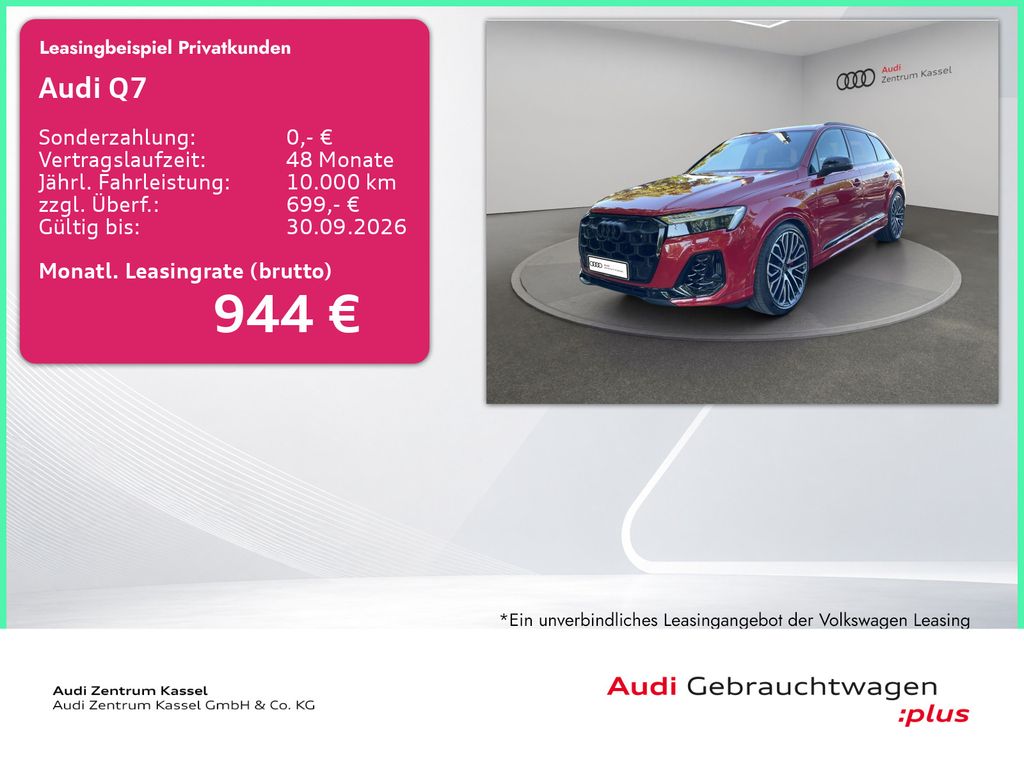 Audi Q7 3.0 TFSI e qu. S line Laser B&O HuD AHK 360°