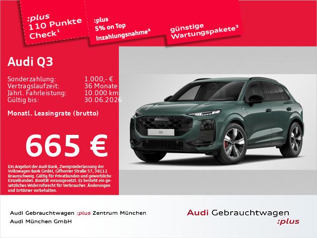 Audi Q3 TFSI qu. S tronic S line AHK/HuD/Navi+