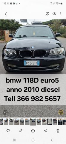 BMW Bmw 118 118d 2.0 143CV cat 3 porte Futura DPF