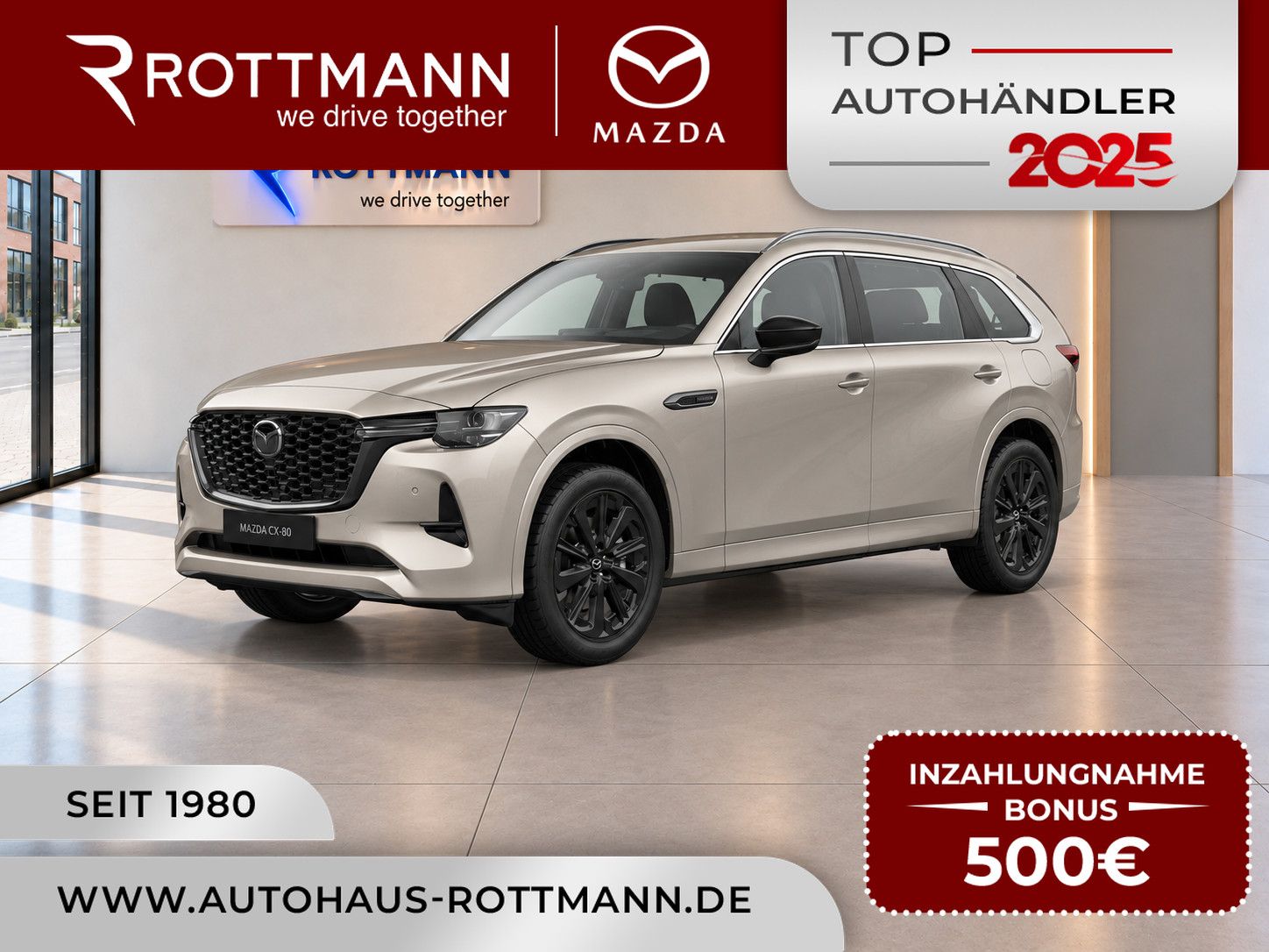 Mazda CX-80 Plug-In 327ps Aut. PHEV AWD Homura 7sitz