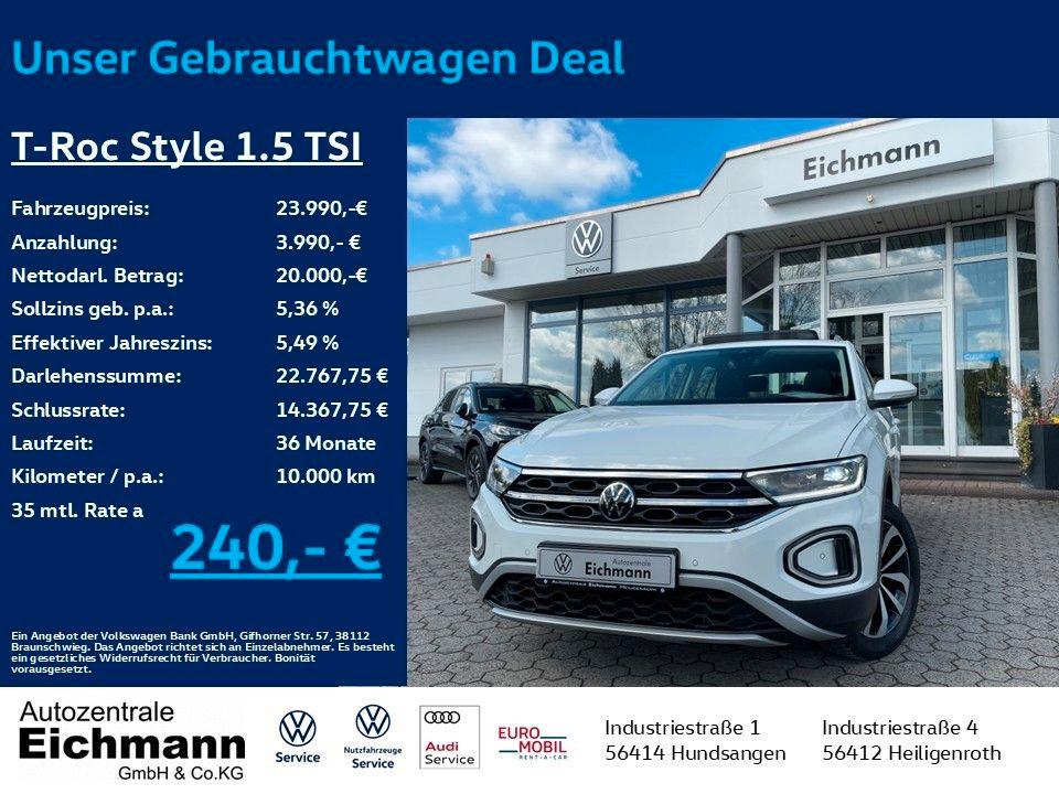 Volkswagen T-Roc Style 1.5 TSI+DSG+LEDPlus+NAVI+PANO+ACC+RF