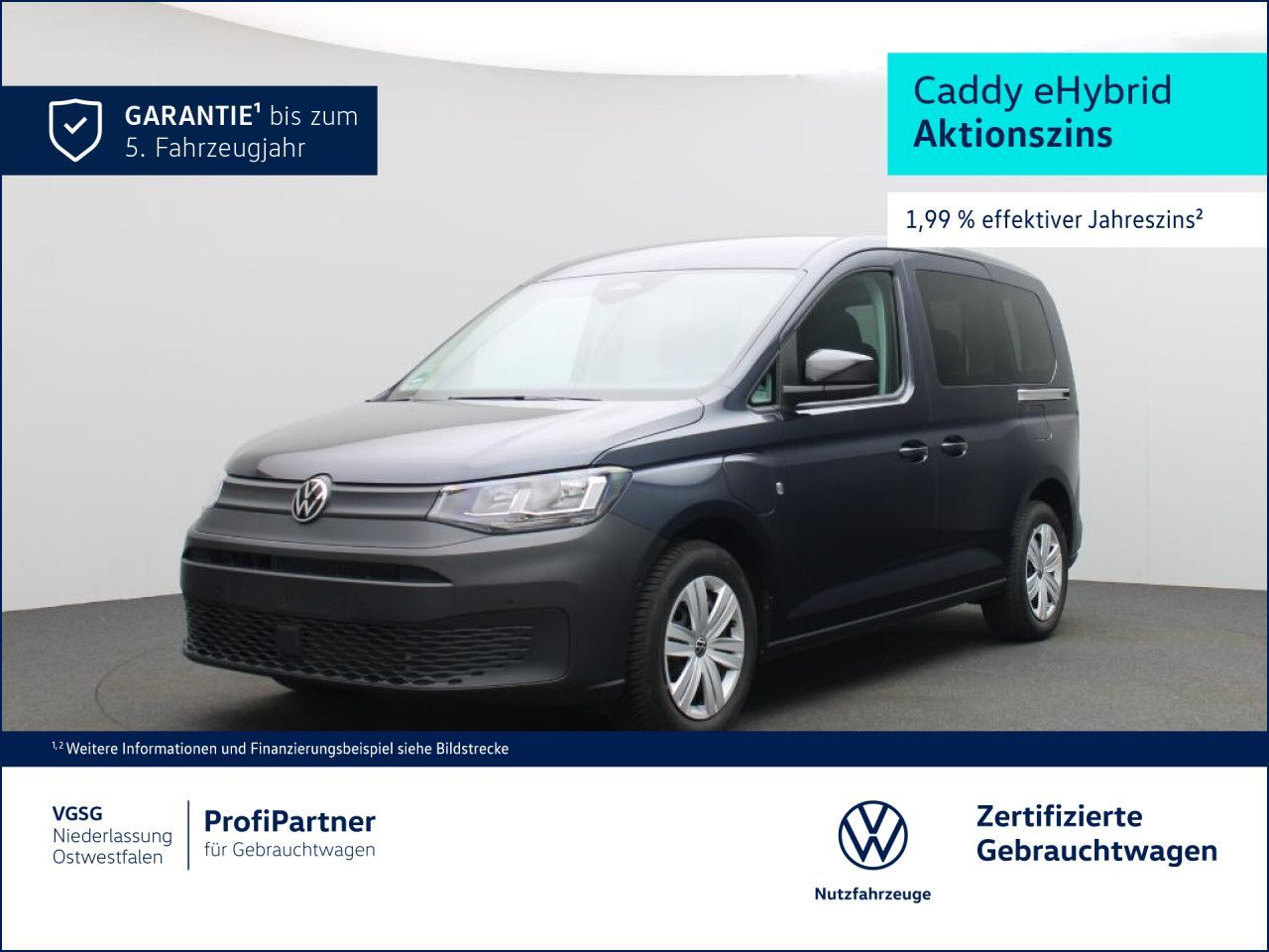 Volkswagen Caddy vorb. AHK PDC v+h SHZ Bluetooth Klima