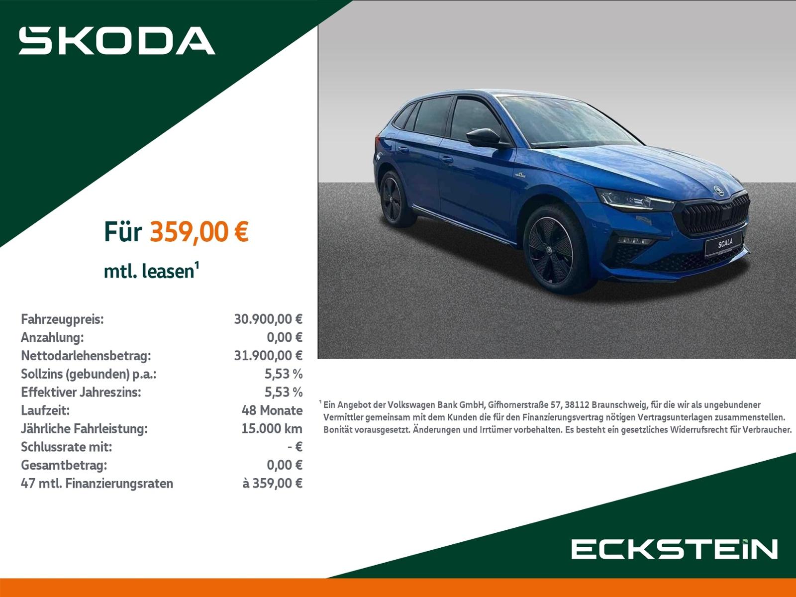 Skoda Scala Monte Carlo 1.5 DSG+Navi+Komfort+Winter