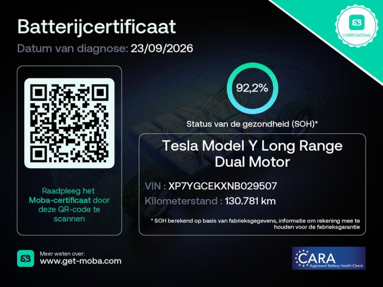 Tesla Model Y Long Range AWD 75kWh 351pk 92,2% SoH [ A imagem 2