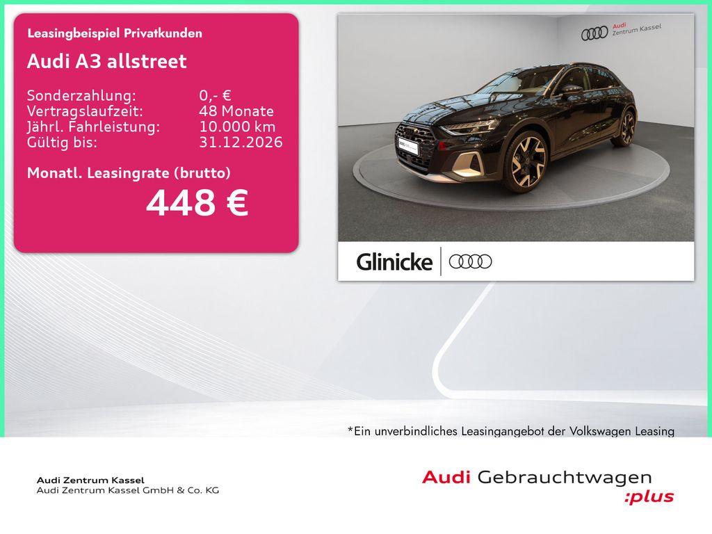 A3 allstreet S line LED HuD Sonos Navi AHK 19"