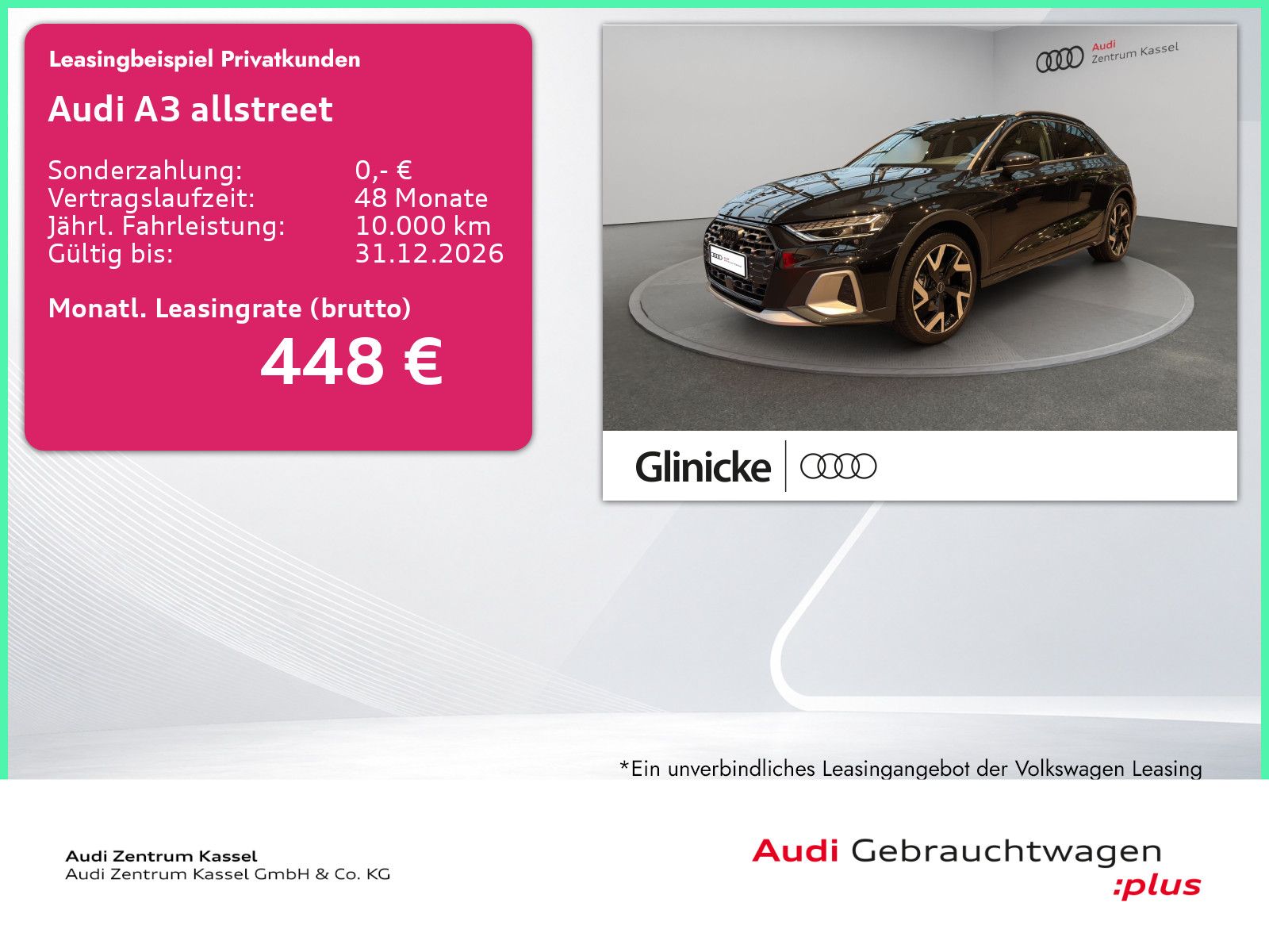 Audi A3 allstreet S line LED HuD Sonos Navi AHK 19"
