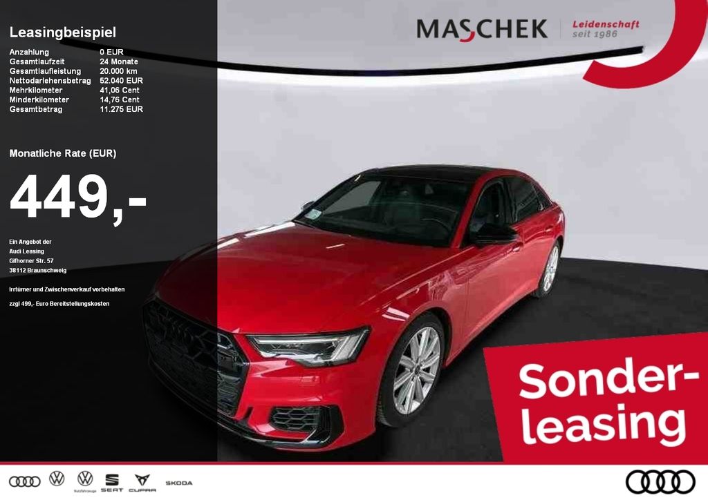 Audi S6 Limousine Sonderleasing Pano LM21 B&O Standh