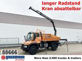 Unimog U500 4x4 405/40 mit Heckkran Hiab 077-1 HiDuo, - Unimog U500