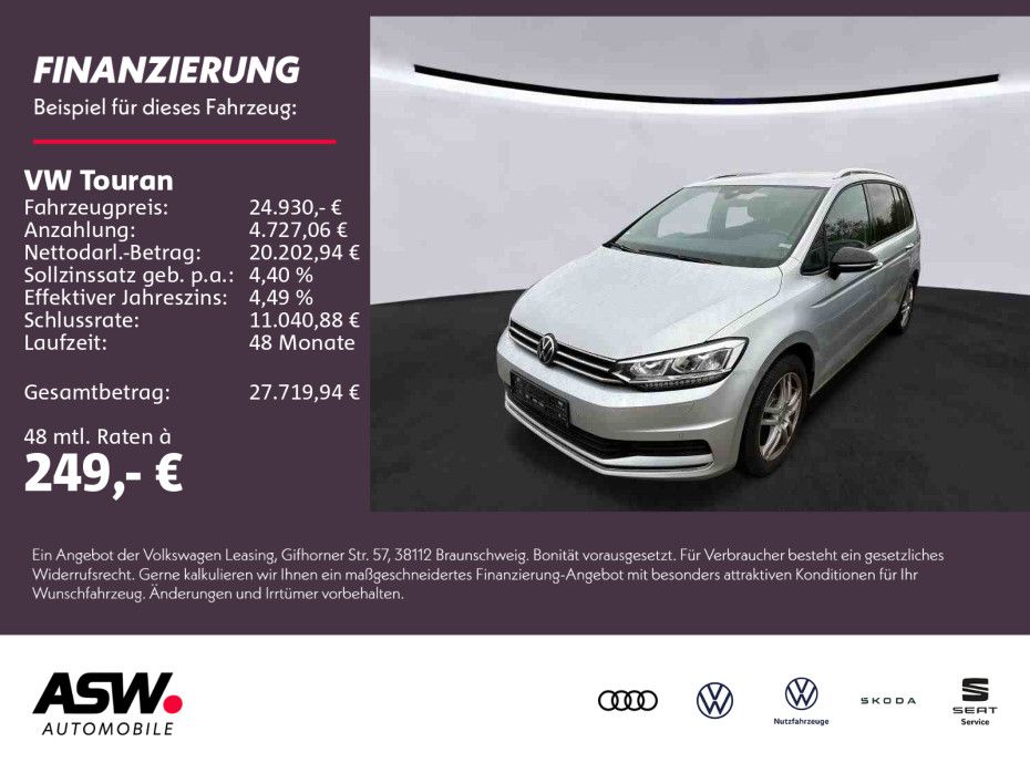 Volkswagen Touran Active 1,5TSI DSG LED NAVI AHK ACC PDC VC