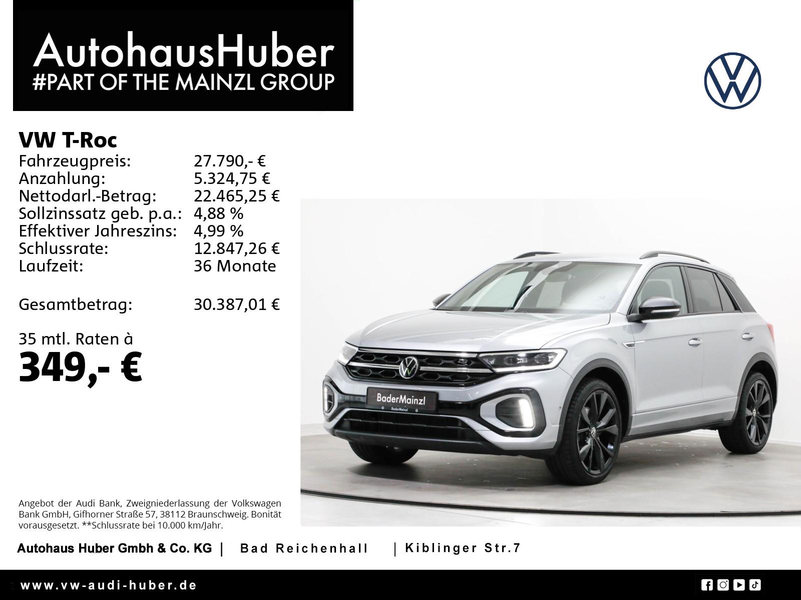 Volkswagen T-Roc 1.5 TSI DSG R-Line Kam. ACC AHK SHZ