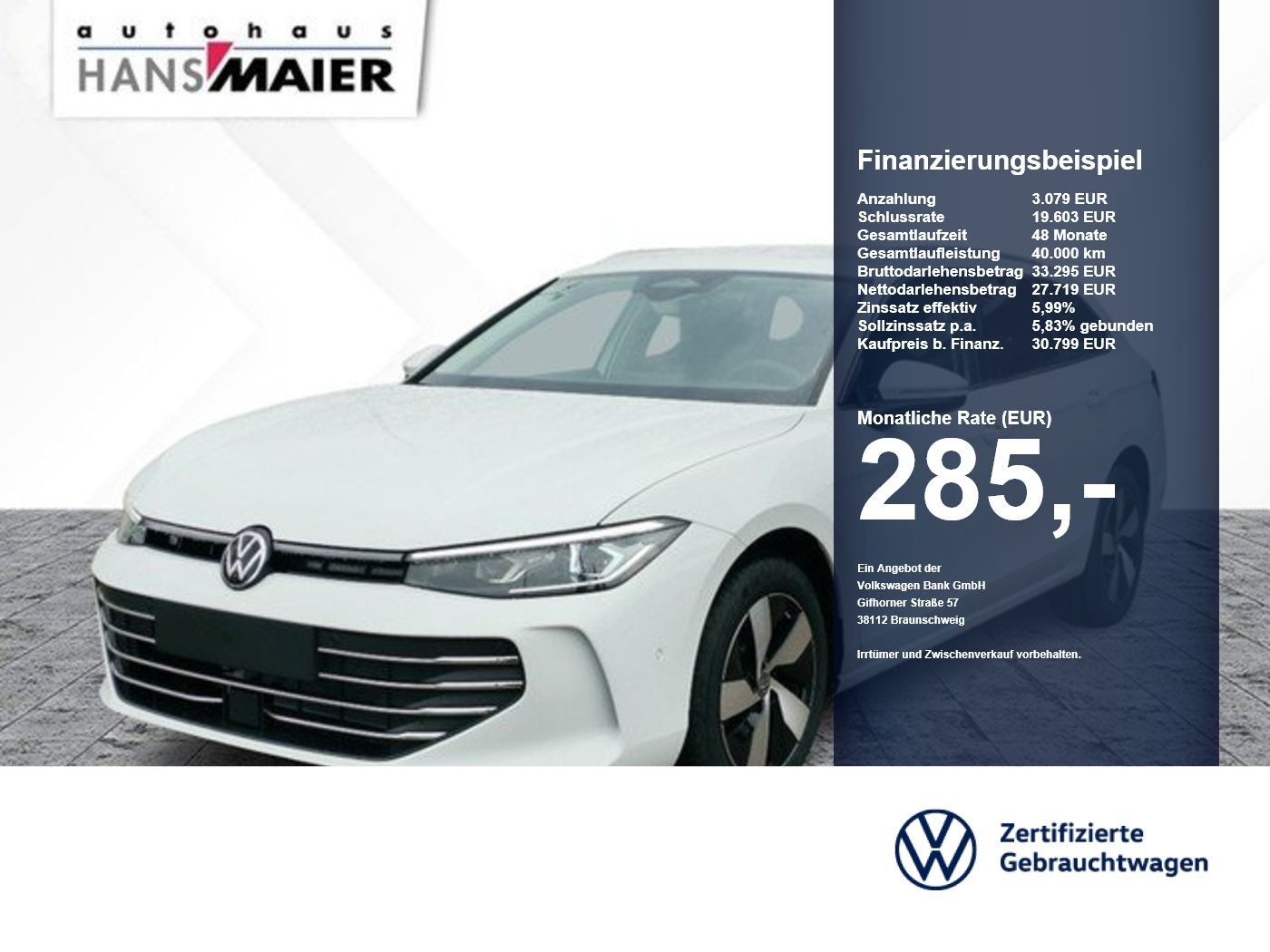 Volkswagen Passat Var. Business eTSI DSG Nav AHK IQLight foto 1