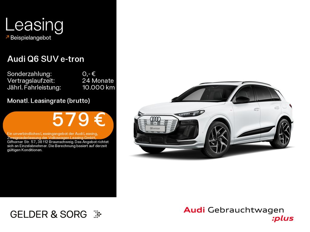 Audi Q6 SUV e-tron qu. S line 285 kW 553km/WLTP*B&O*