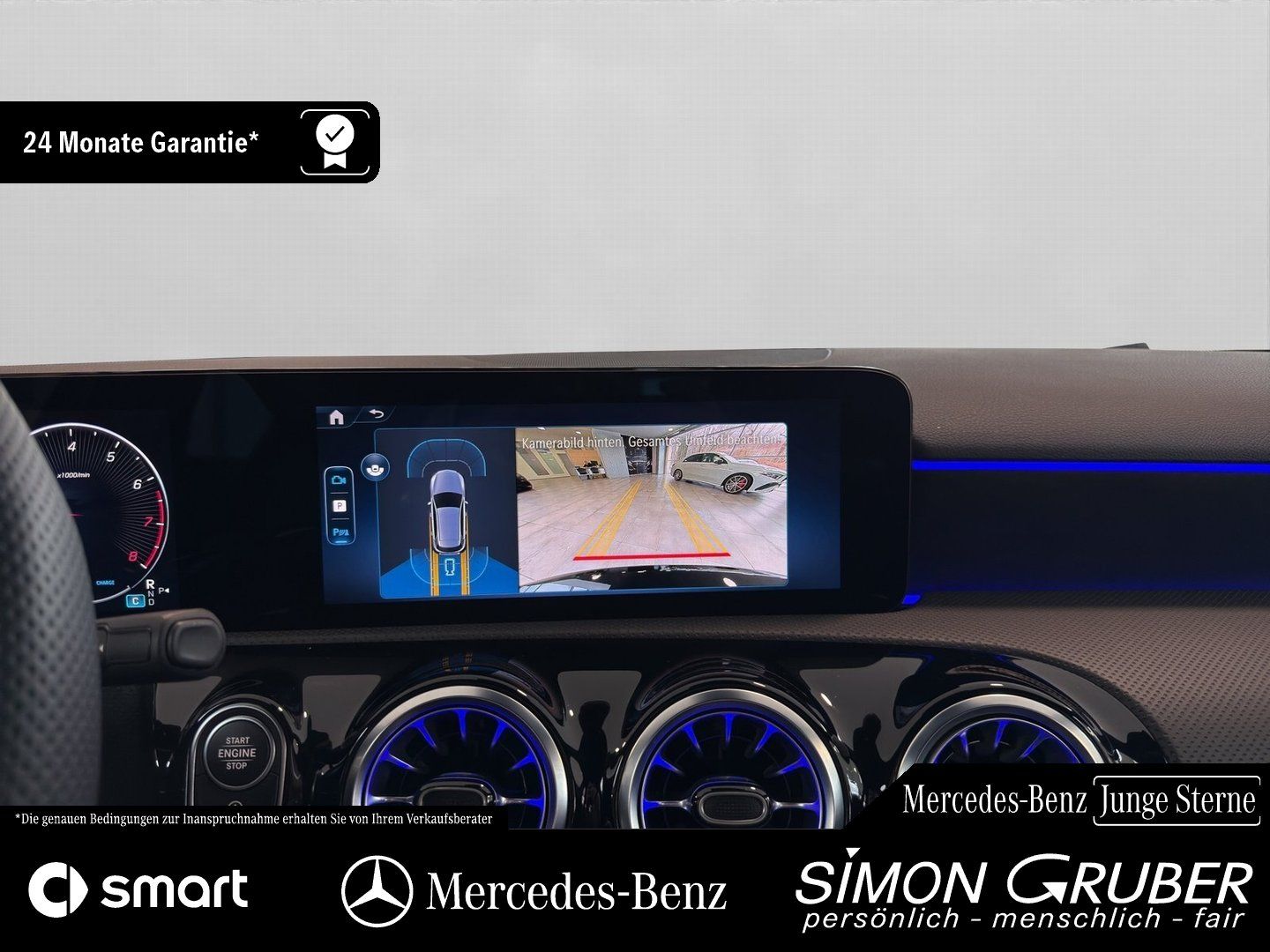 Fahrzeugabbildung Mercedes-Benz A 200 AMG Adv+ Ambi KeyGo MBeam Distronic Kamera
