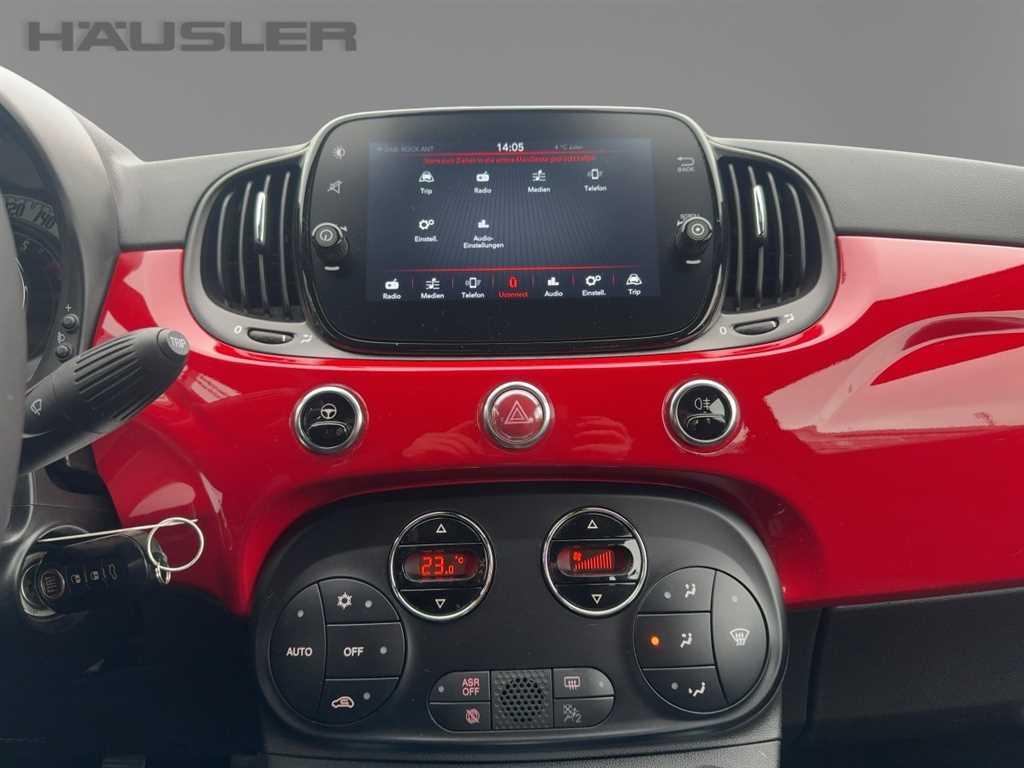 Fiat 500C "RED" Parkpilot CarPlay Klima LM-Felgen 