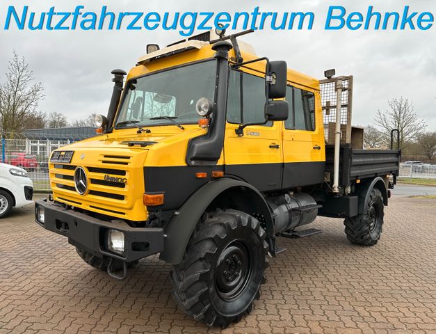 Unimog U 4000 Doka Pritsche / AC/ Standhzg./ AHK/ EU5