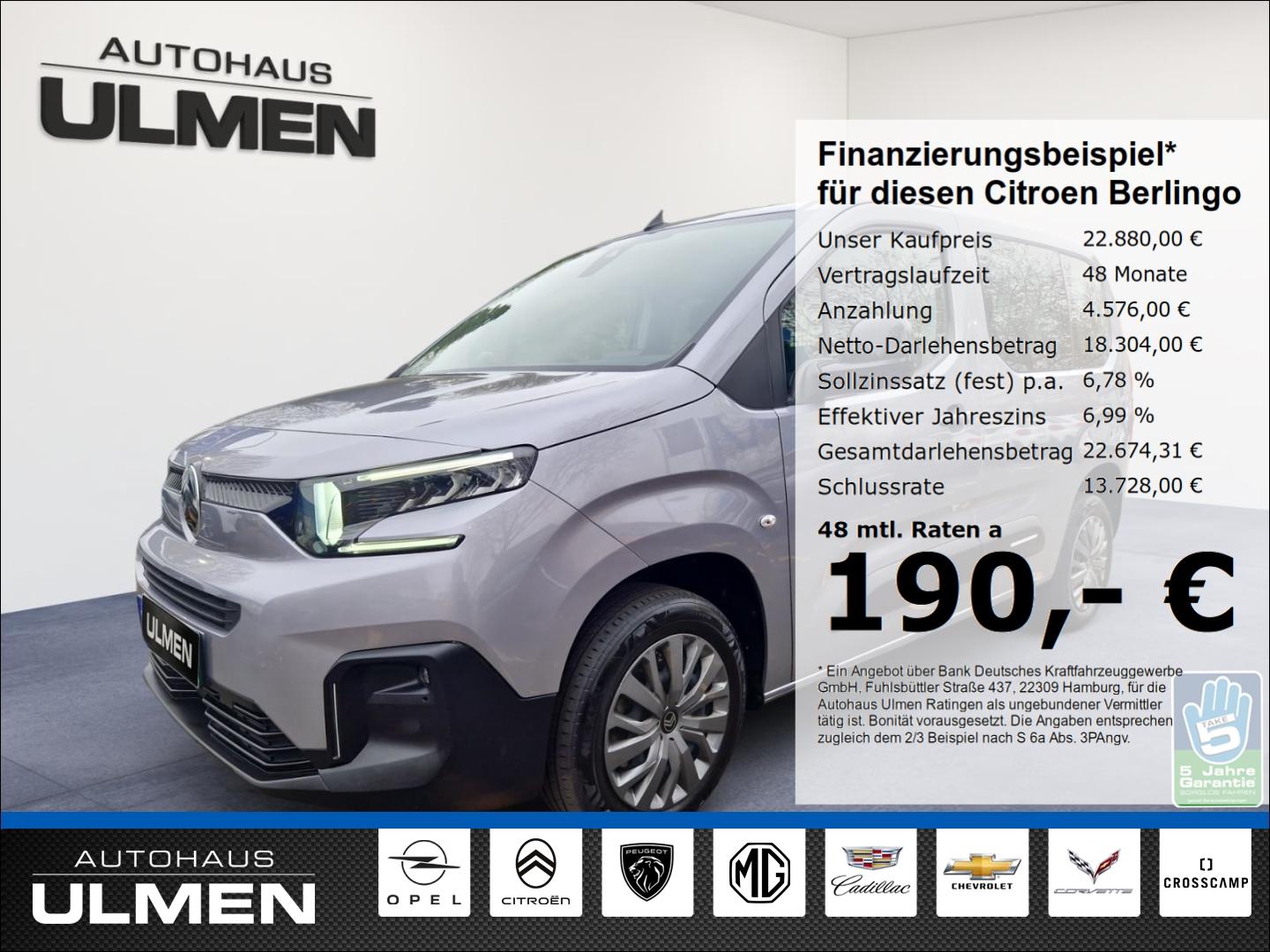 Citroën Berlingo MPV Feel M DAB Spurhalteass. Fernlichta