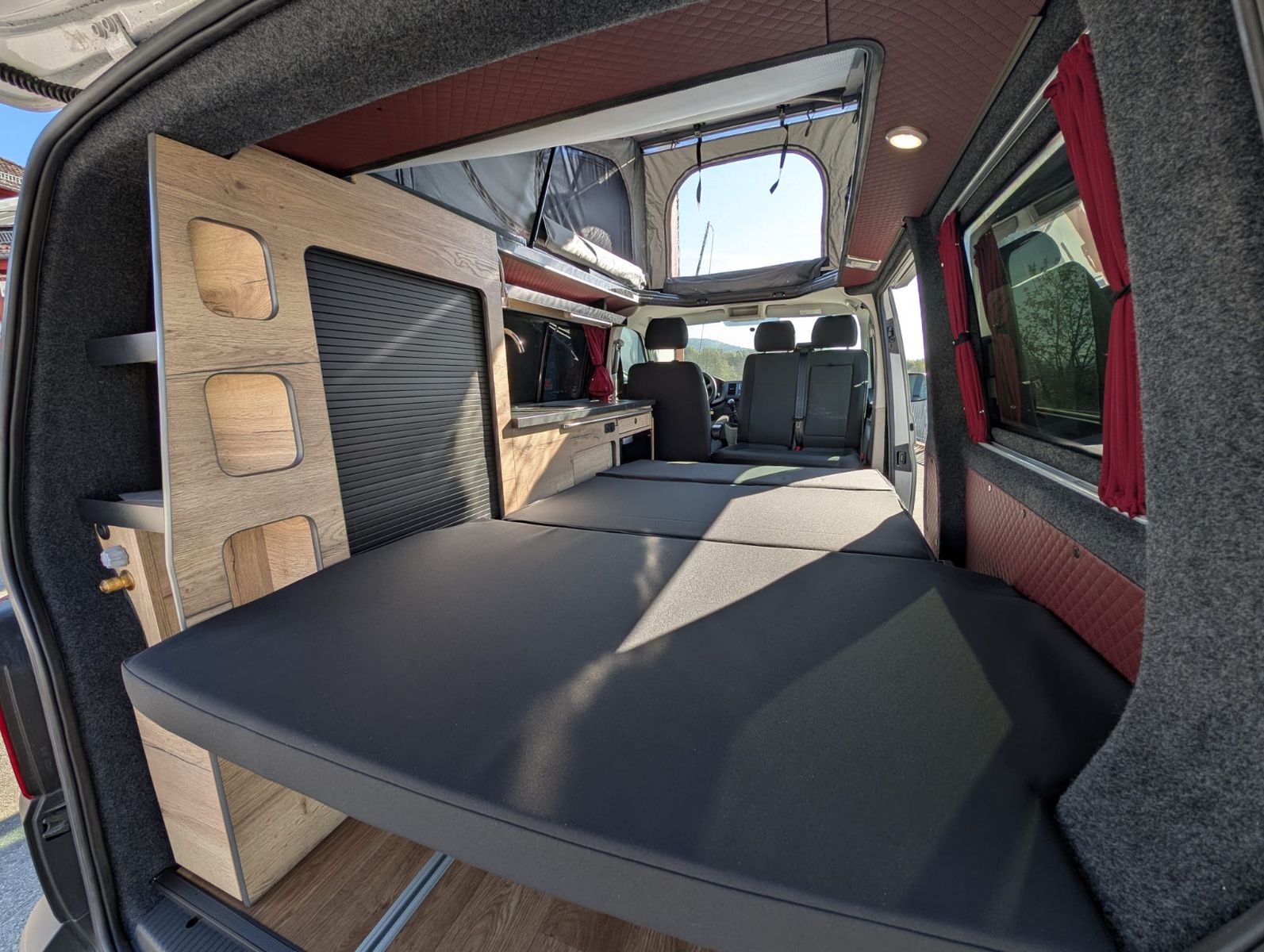 Volkswagen T6 Transporter Reimo Aufstelldach Küche Autark foto 4