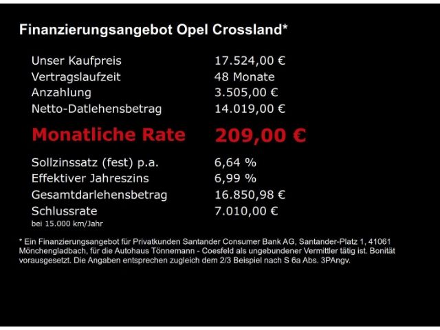 Crossland ELEGANCE AT+NAVI+RÜCKFAHRKAMERA+SITZ-/