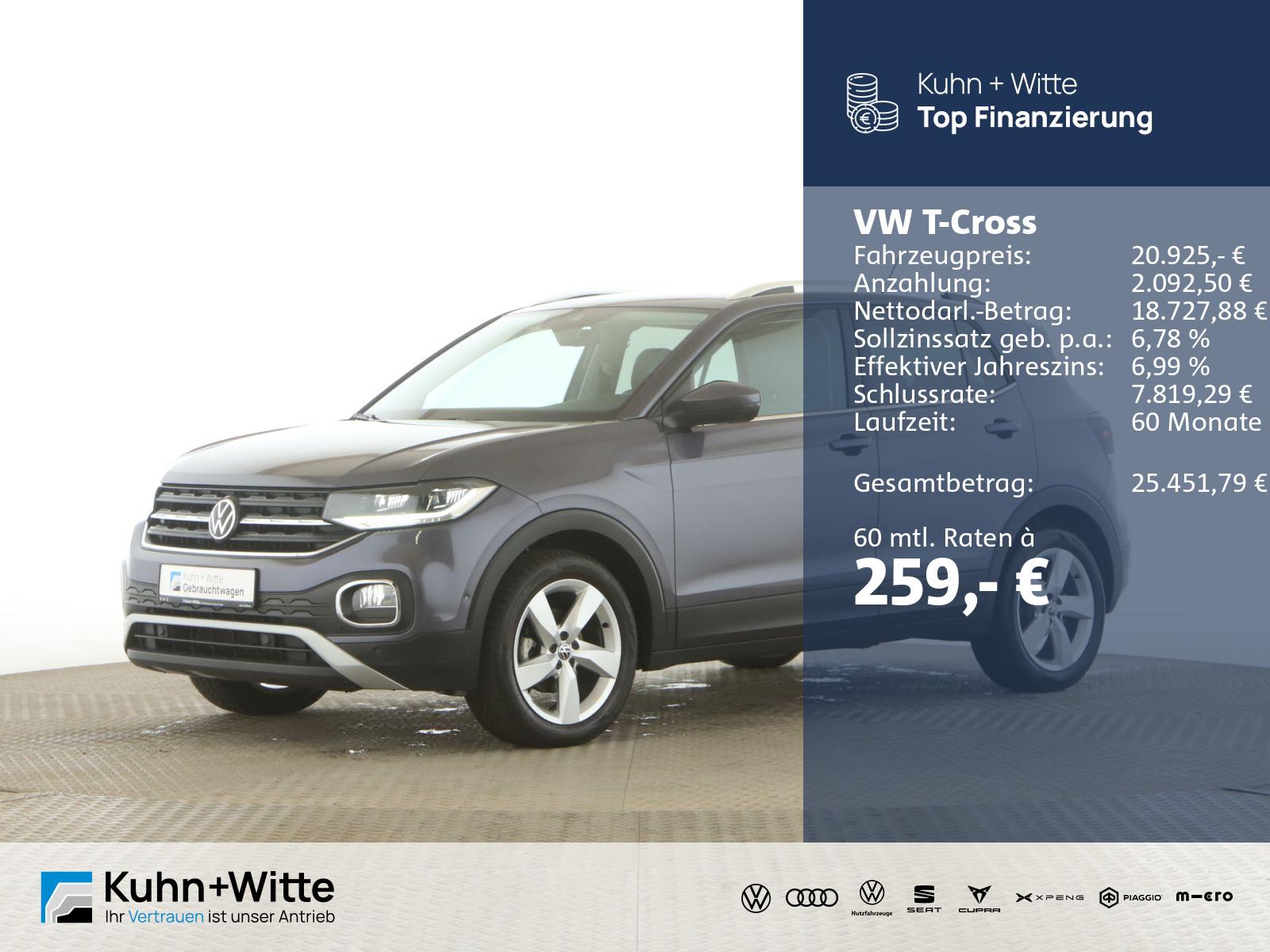 Volkswagen T-Cross 1.0 TSI Style LED+RFK+Navi+AppleCar