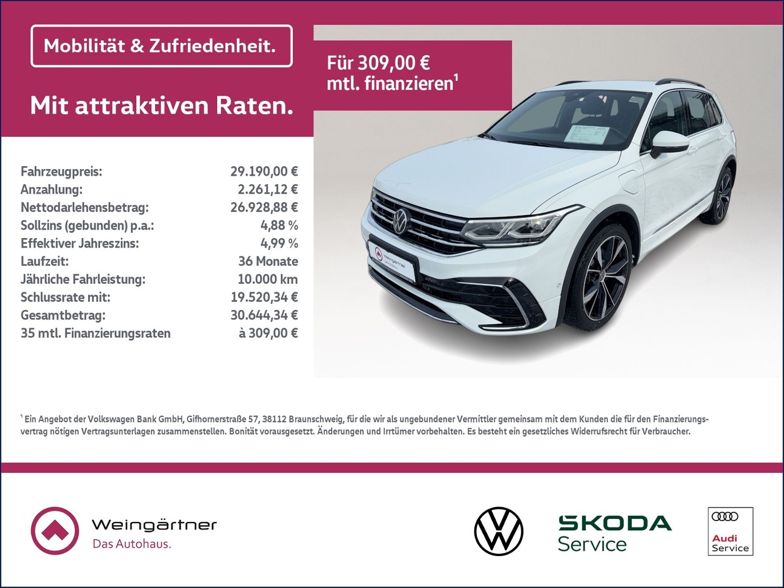 Tiguan eHybrid R-Line, Matrix, DCC, 20"Alu