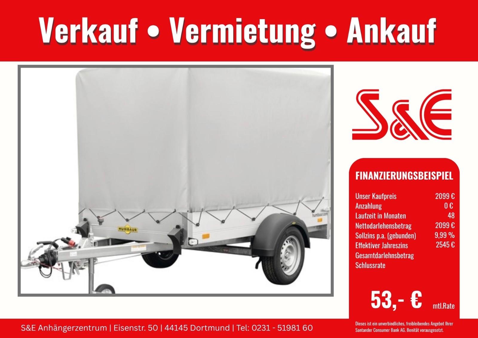 Humbaur PKW Anhänger Startrailer H132513 mit Plane