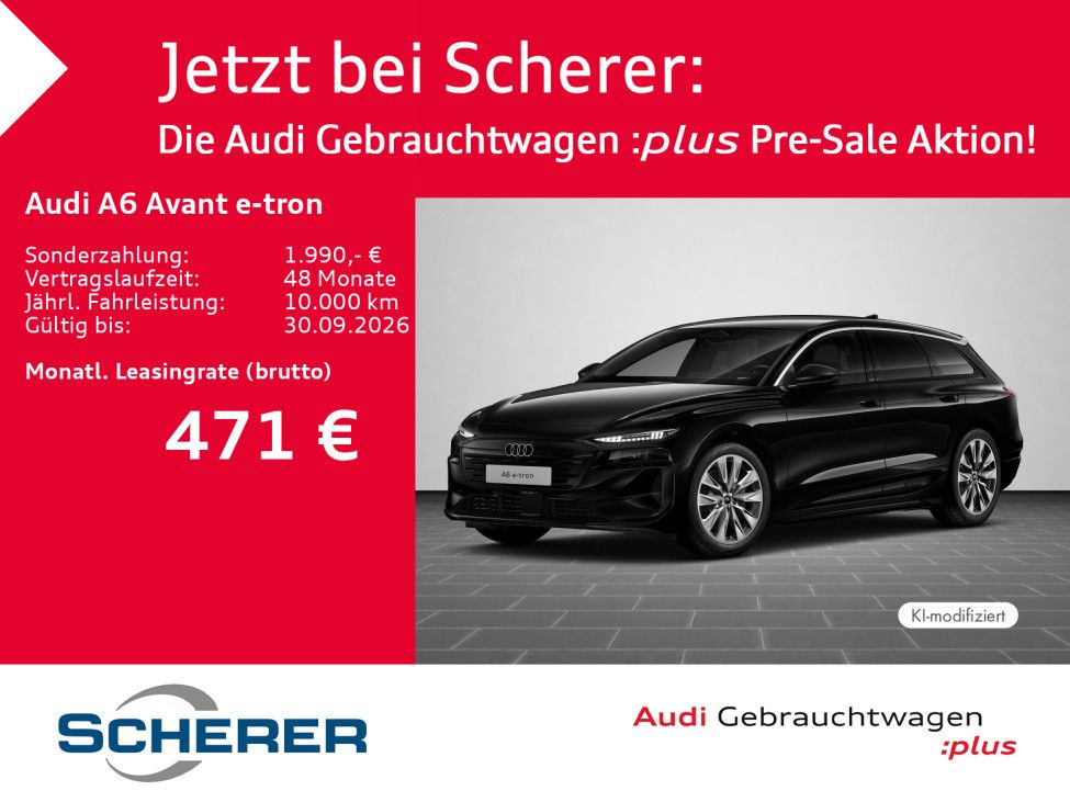 Abbildung Leasingangebot Audi A6 Avant e-tron MATRIX AHK 360° KESSY elek. Sitz