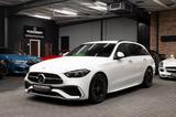 Mercedes-Benz C300d T |AMG-LINE|AHK|360 KAMERA|MEMORY - : Weiß, Leder