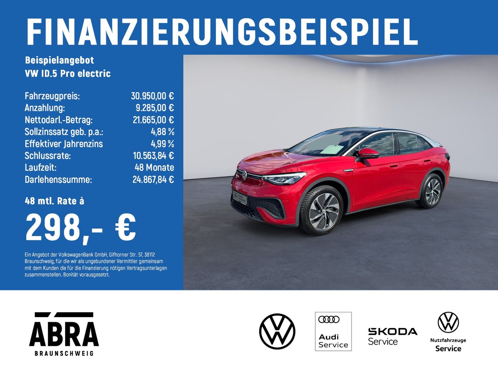 Volkswagen ID.5 Pro electric LED+NAVI+CAM+ACC+LANE+APP+DAB+