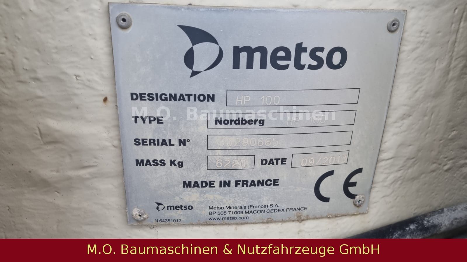 Fahrzeugabbildung Andere Nordberg Metso HP 100 / CVB 15-40 Sieb /