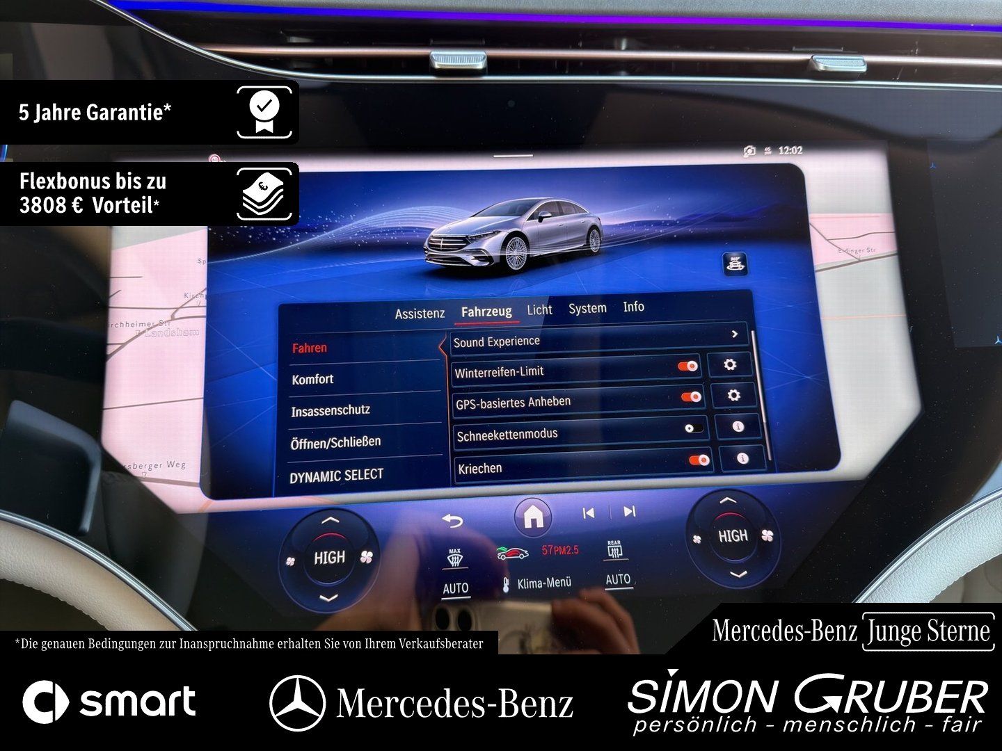 Fahrzeugabbildung Mercedes-Benz EQS 450 4M AMG Massage Sitzklima Nappa Mod 2026!