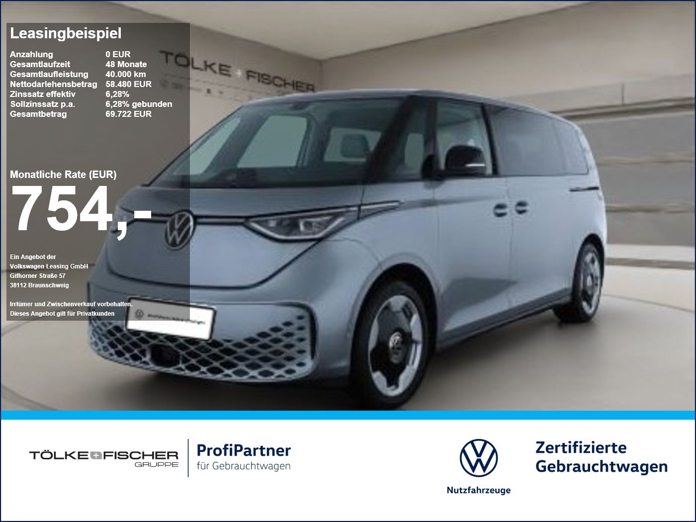 Volkswagen ID.Buzz Bus LR W Goal IQLight ACC AHK AUT Kam.