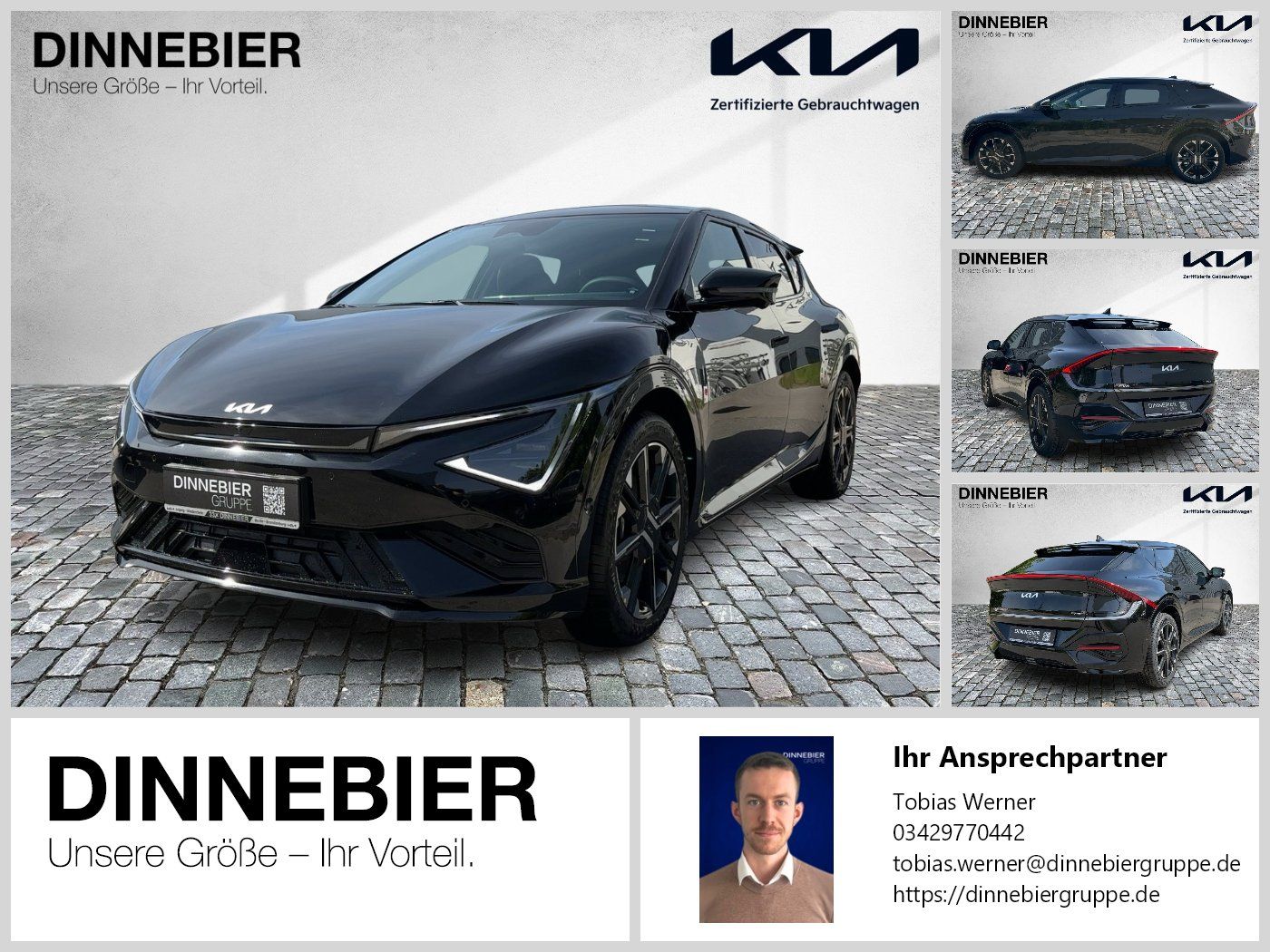 Kia EV6 GT-Line AWD+Glasdach+360°Kamera+LED+Navi