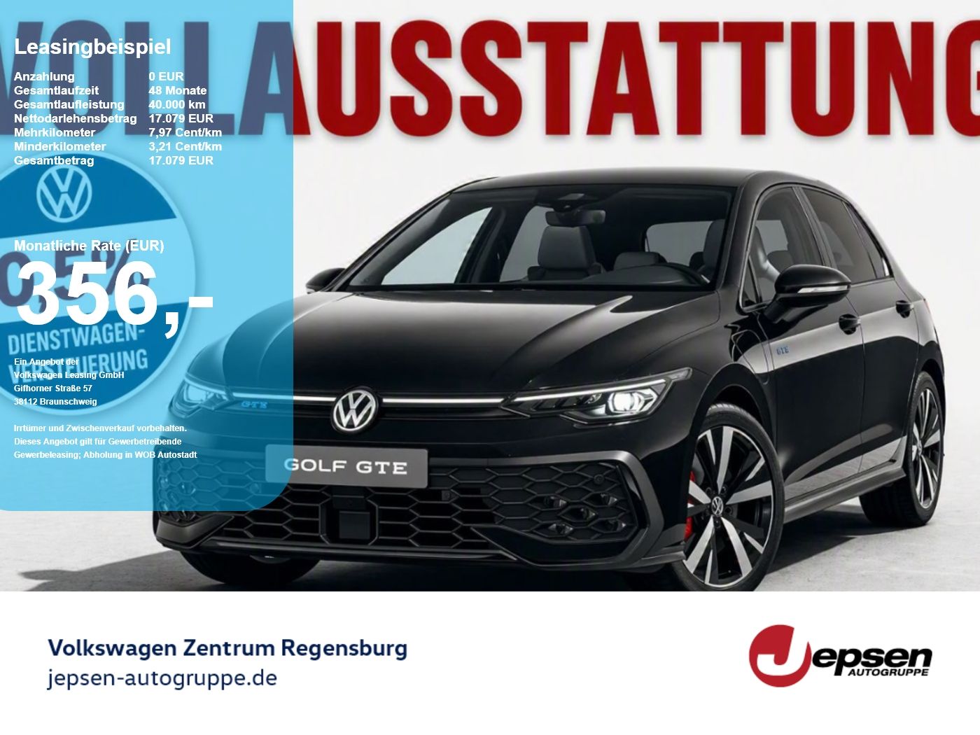 Volkswagen Golf GTE Hybrid VOLL-Ausstattung WR Leder Navi
