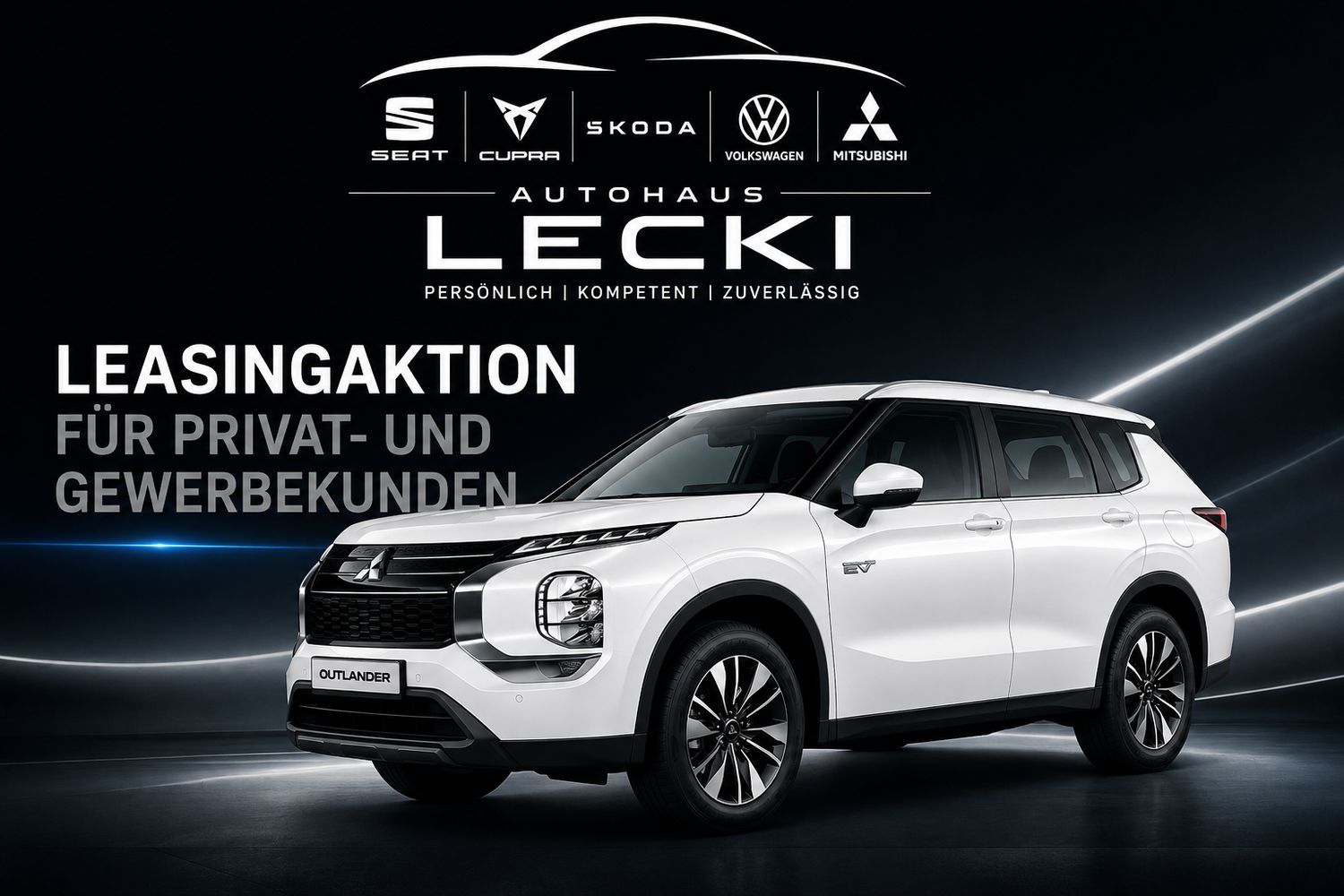 Mitsubishi Outlander 2.4 100 kW PHEV Diamant AB 189 € *LEAS