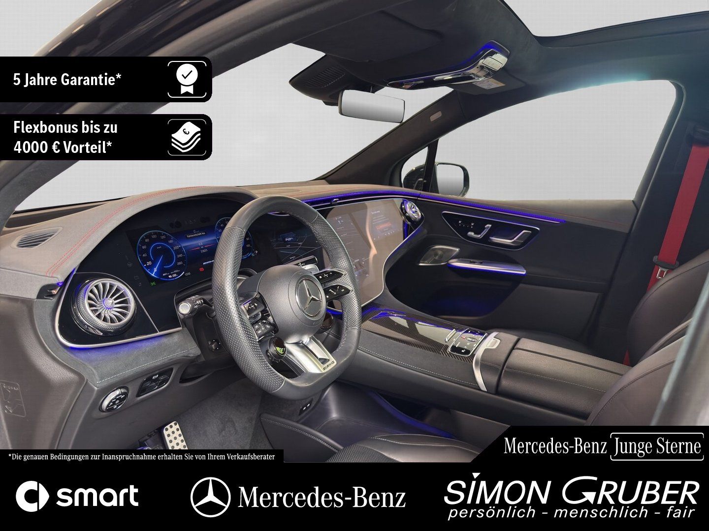 Fahrzeugabbildung Mercedes-Benz EQE 43 4M SUV AMG Pano Nappa HUD Hyper HAL 3D