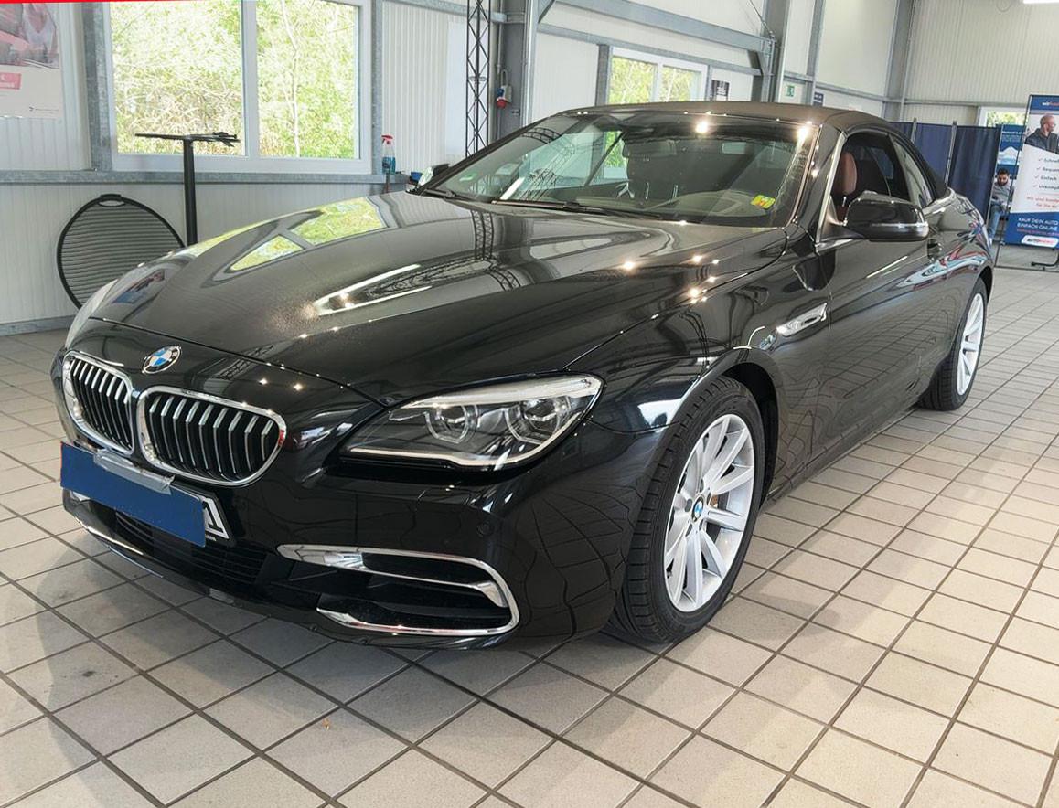 BMW 640iA Traumcabrio*Schwarz/Zimtbraun*24TKM*1.Hd*