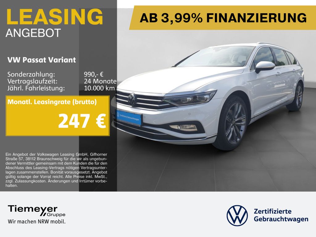 Abbildung Leasingangebot Volkswagen Passat Variant 2.0 TDI DSG ELEGANCE PANO AHK L18
