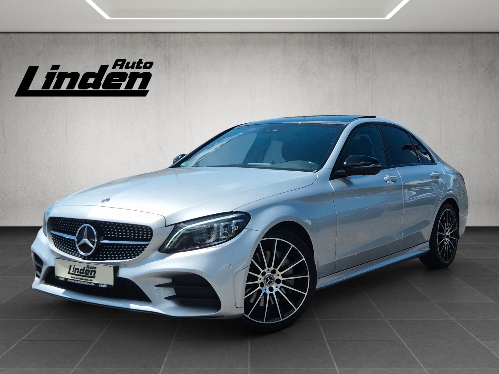 Mercedes-Benz C300d AMG Pano Burmester LED 360 Leder Night