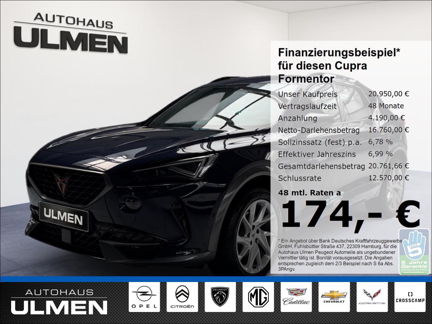 Cupra Formentor 150 Digitales Kombiinstrument Navi SHZ
