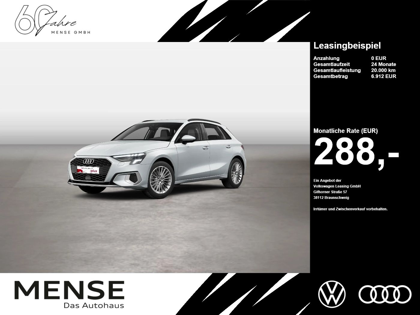 Audi A3 Sportback 30 TDI S tronic advanced ACC LED LM