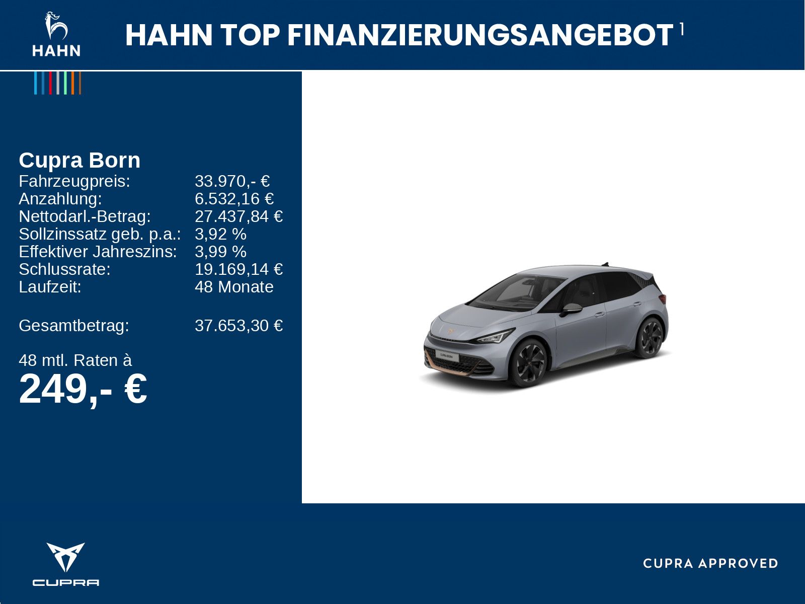 Cupra Born 170 eBoost WäPu Navi 360° ARHUD LED ACC Key foto 2