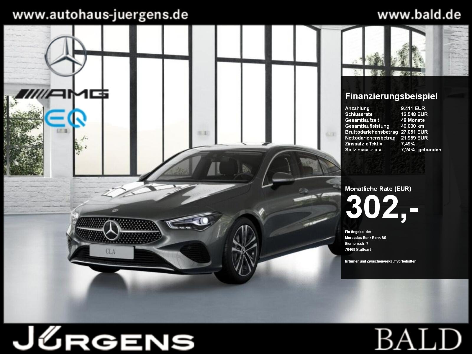 Mercedes-Benz CLA 180 Shooting Brake Progressive Line AHK