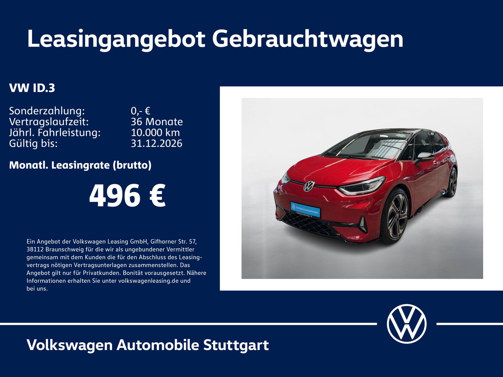 Volkswagen ID.3 GTX Navi Tempomat