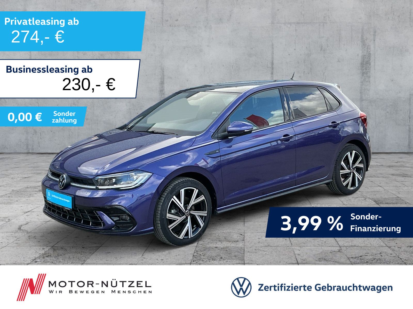 Volkswagen Polo 1.0TSI DSG R-LINE 5JG+MATRIX+NAV+PANO+BEATS