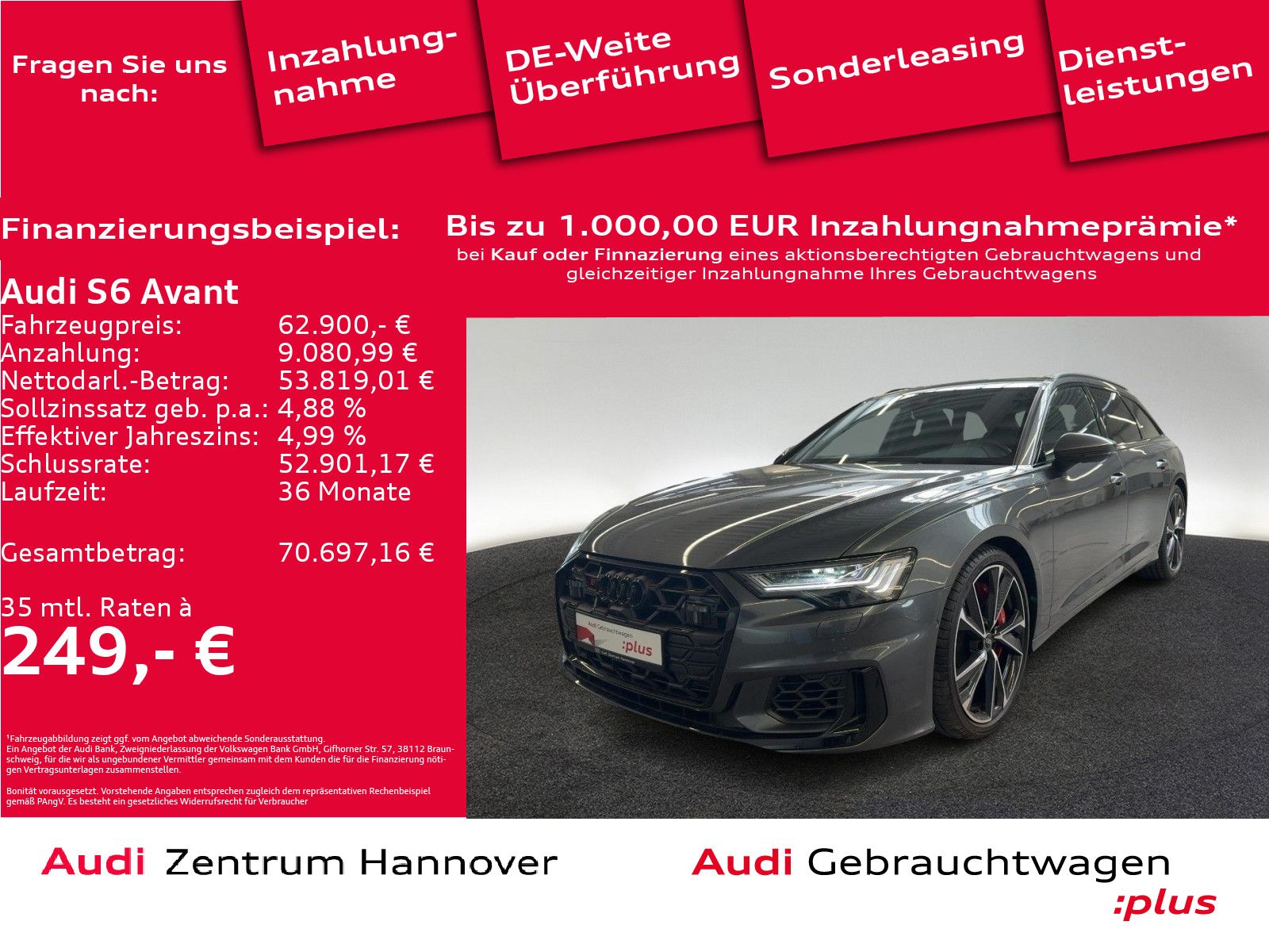 Audi S6 Avant 55 TDI qu. Pano HD Matrix B&O ACC