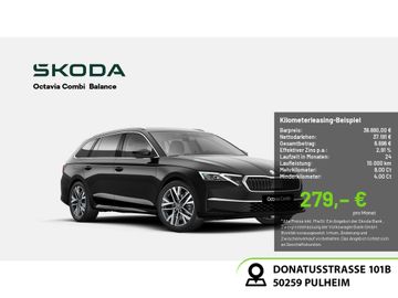 Skoda Leasingangebot: Skoda Octavia Combi Balance 1.5 TSI NAVI AHK HUD 360°