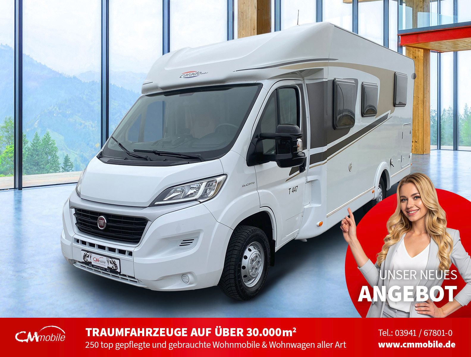 Carado
 T 447 - Automatik - Einzelbetten - Garage
