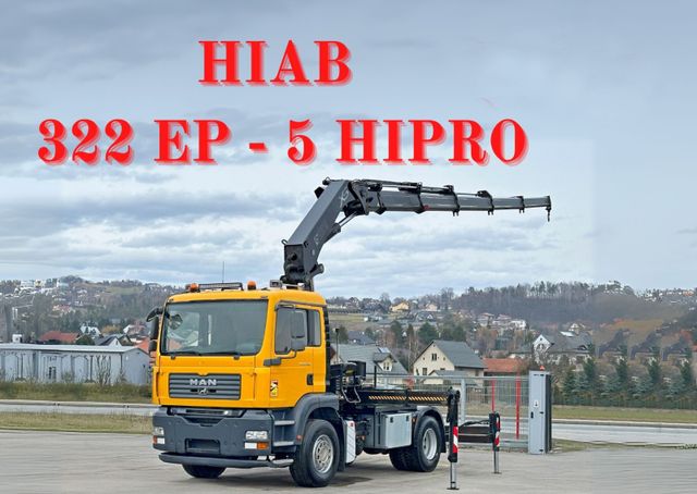 MAN TGA 18.400 + HIAB 322 EP - 5 HIPRO + FUNK* TOP