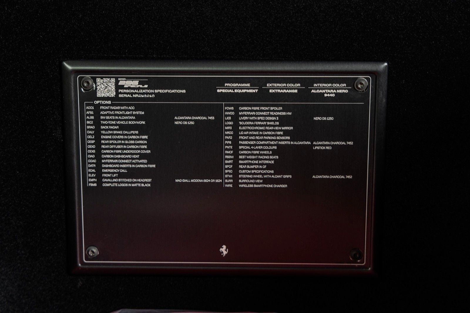 Fahrzeugabbildung Ferrari 296 GTB Speciale + Carbon + Lipstick Red + Lift